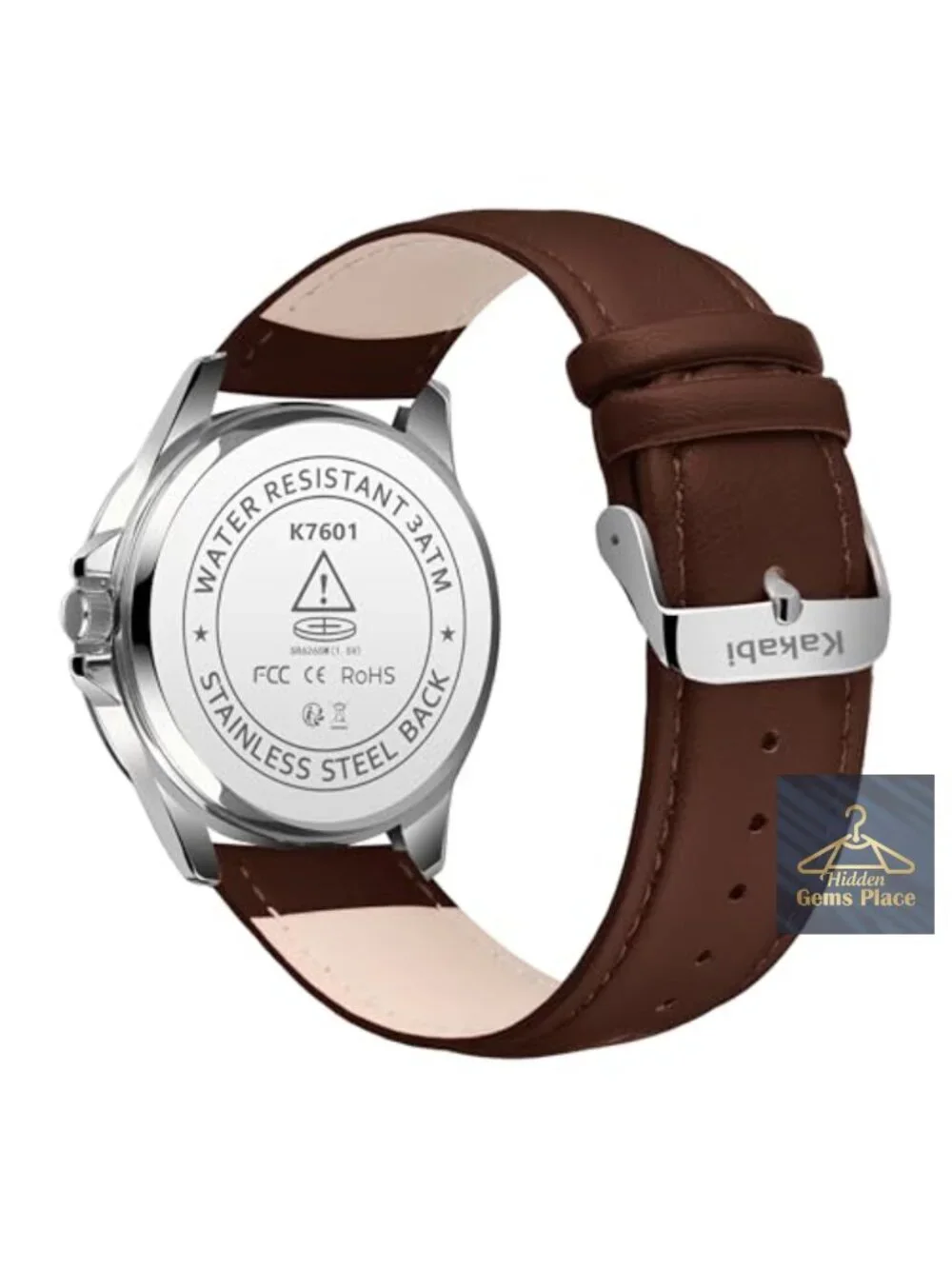 Men's Dress Watch Leather Roman Numeral Quartz 40mm